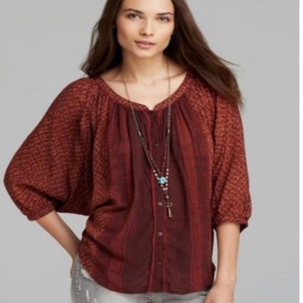 Free people Days of Romance blouse size S